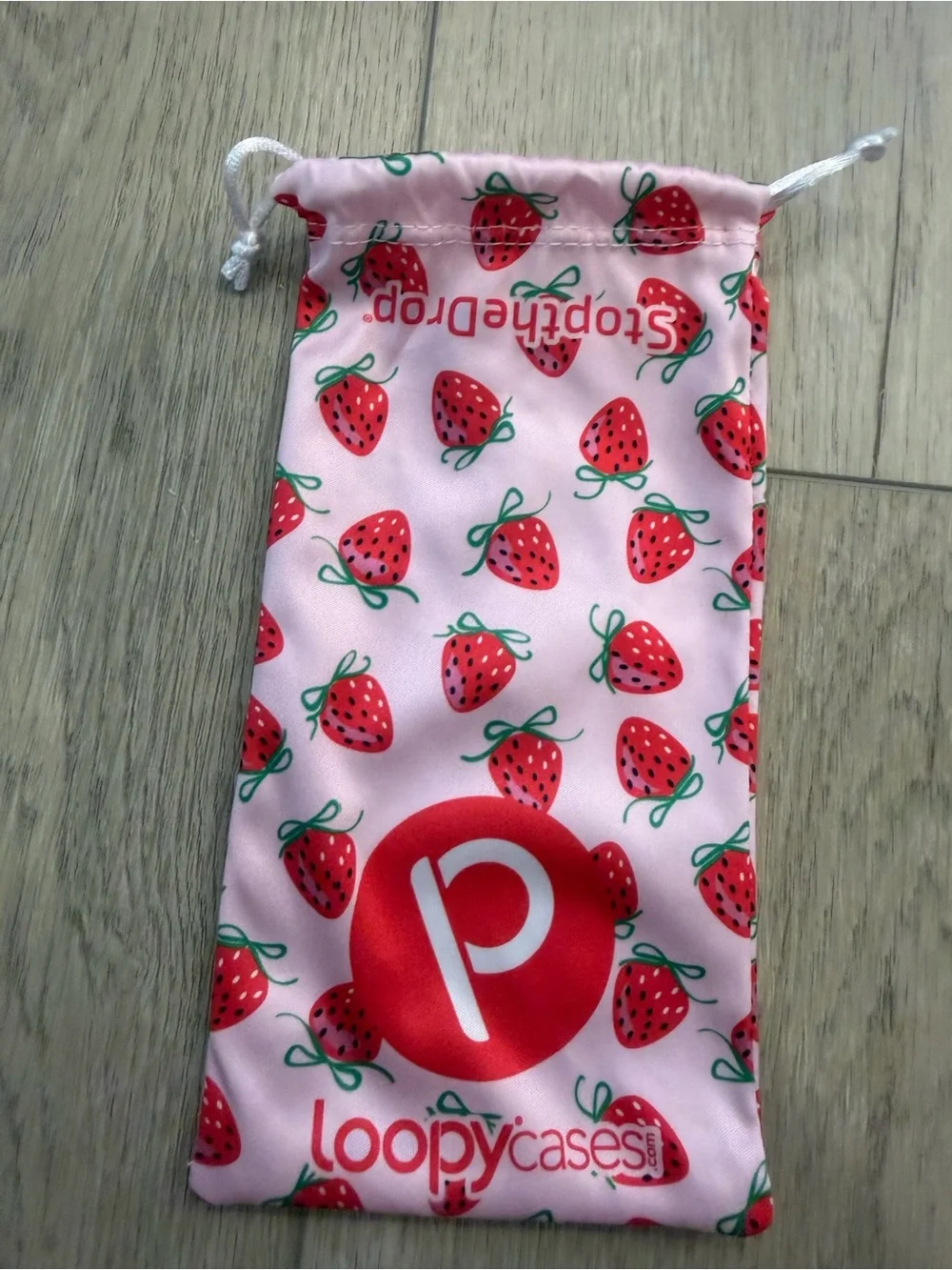 Loopy Case Pink Strawberry Phone Case with Loopy Strap iPhone 13 Pro